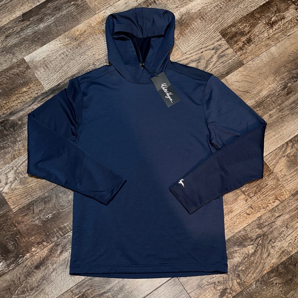 Walter Hagen Navy Blue Light Weight Hooded Pullover